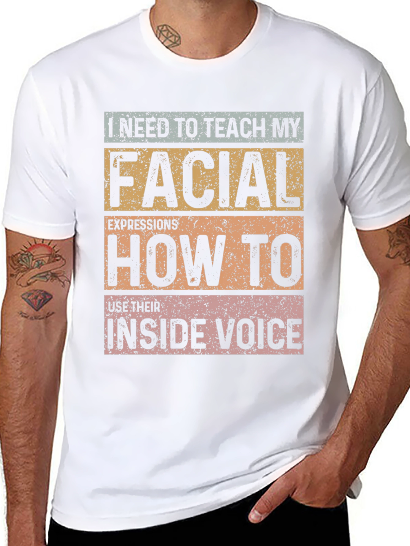 Funny Facial Expressions Inside Voice T-Shirt