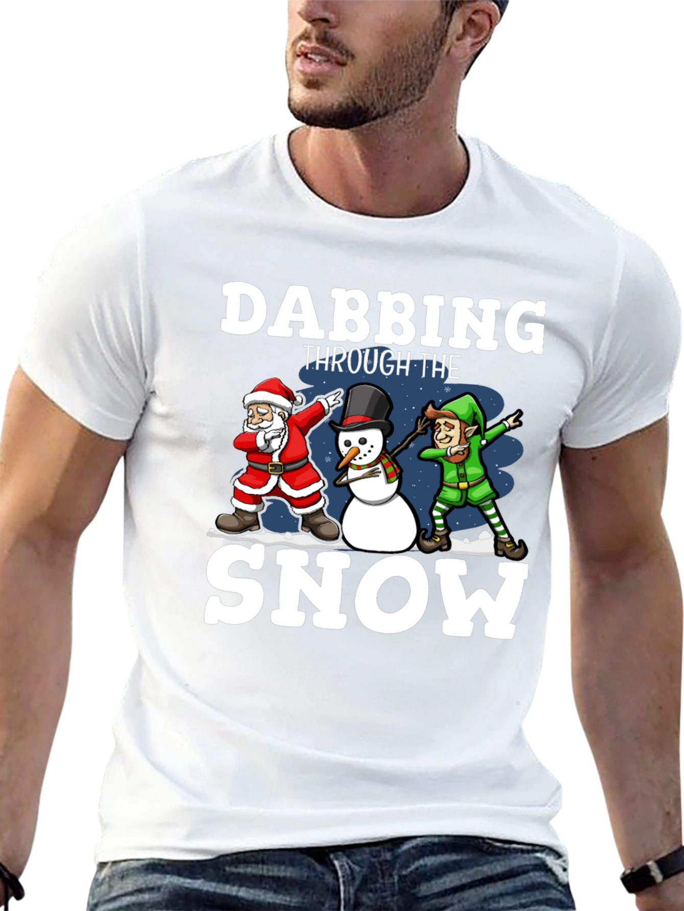 Dabbing Through the Snow Christmas T-Shirt