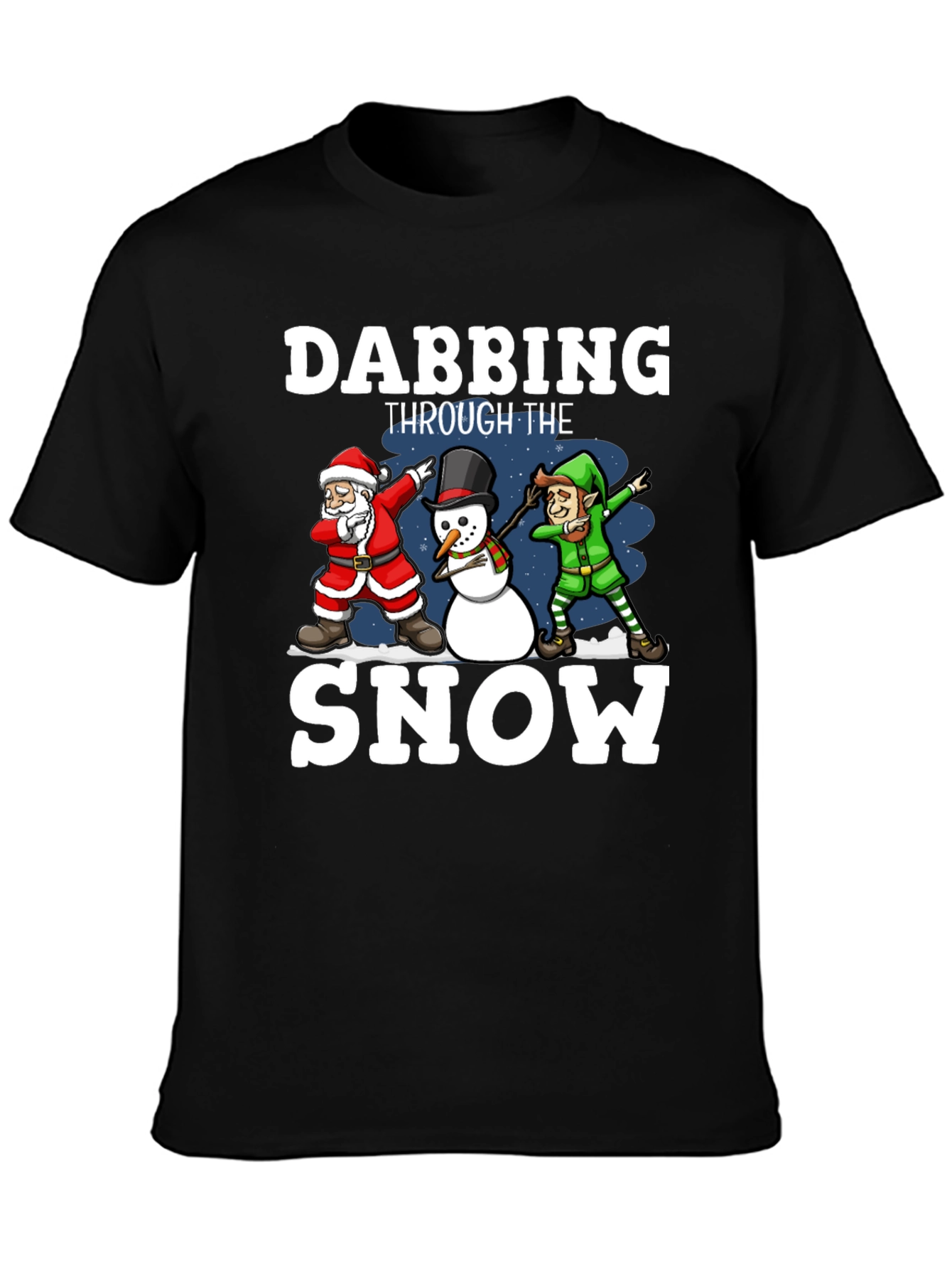 Dabbing Through the Snow Christmas T-Shirt