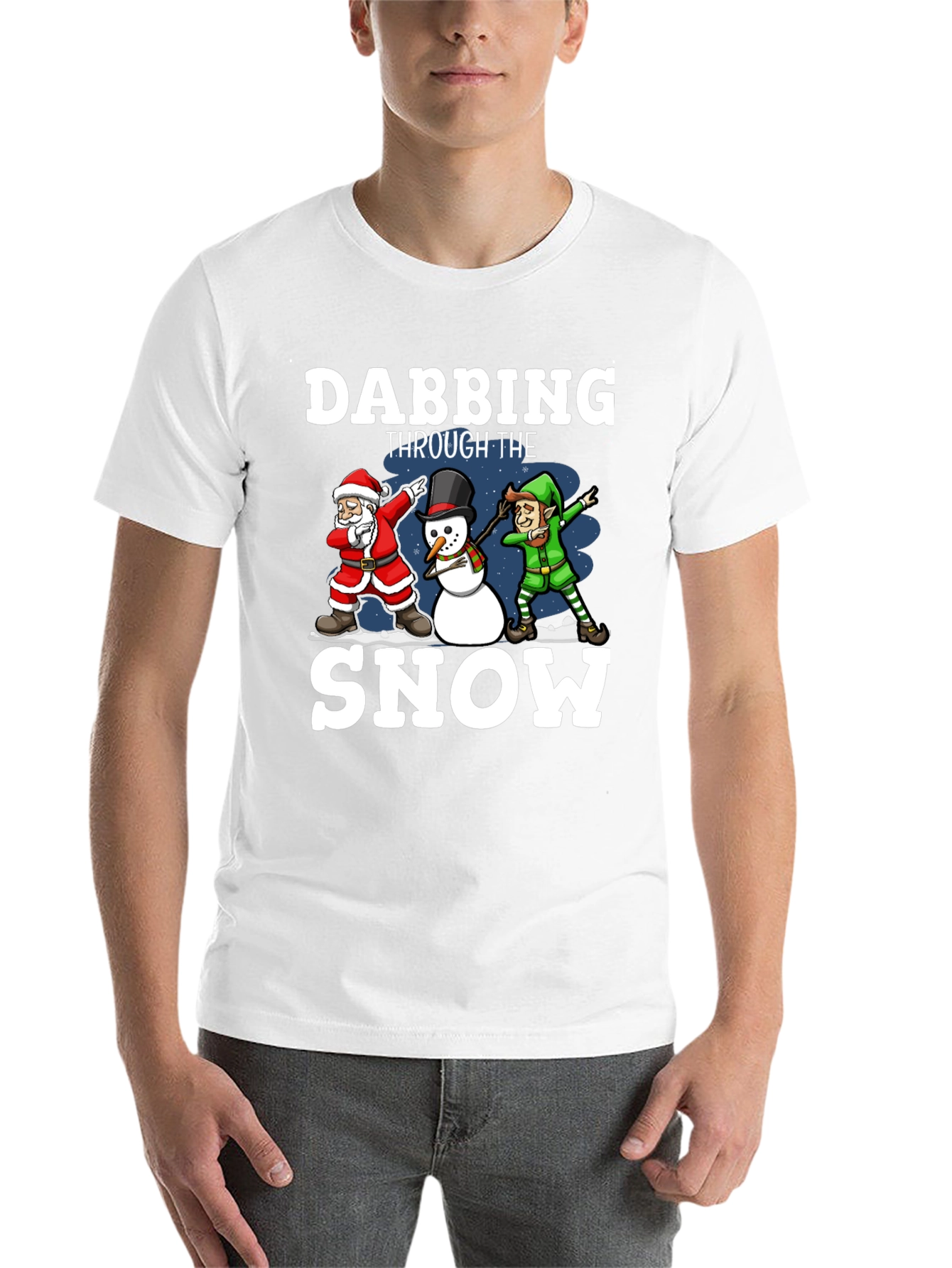 Dabbing Through the Snow Christmas T-Shirt