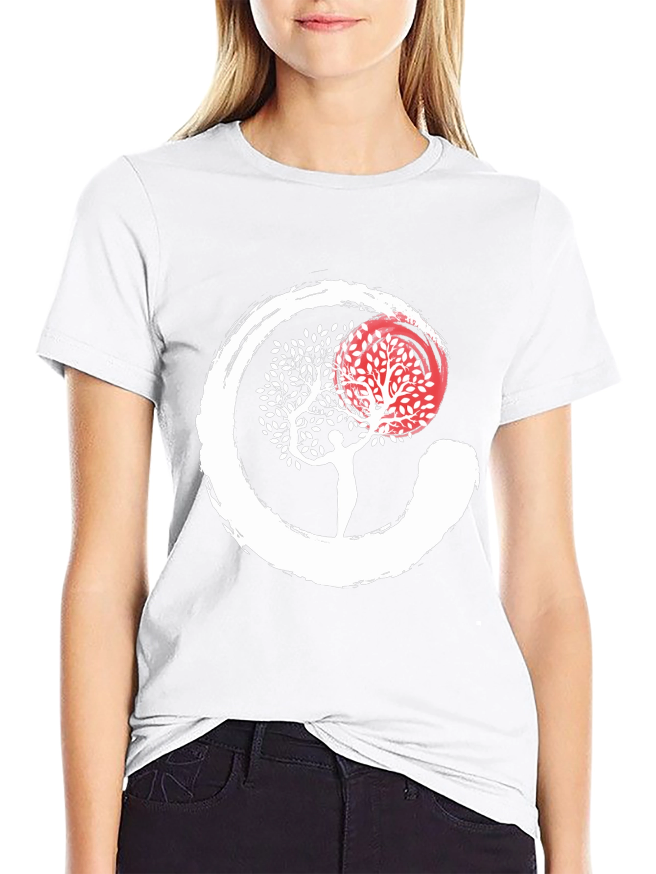 Zen Circle Tree T-Shirt - Spiritual Graphic Tee