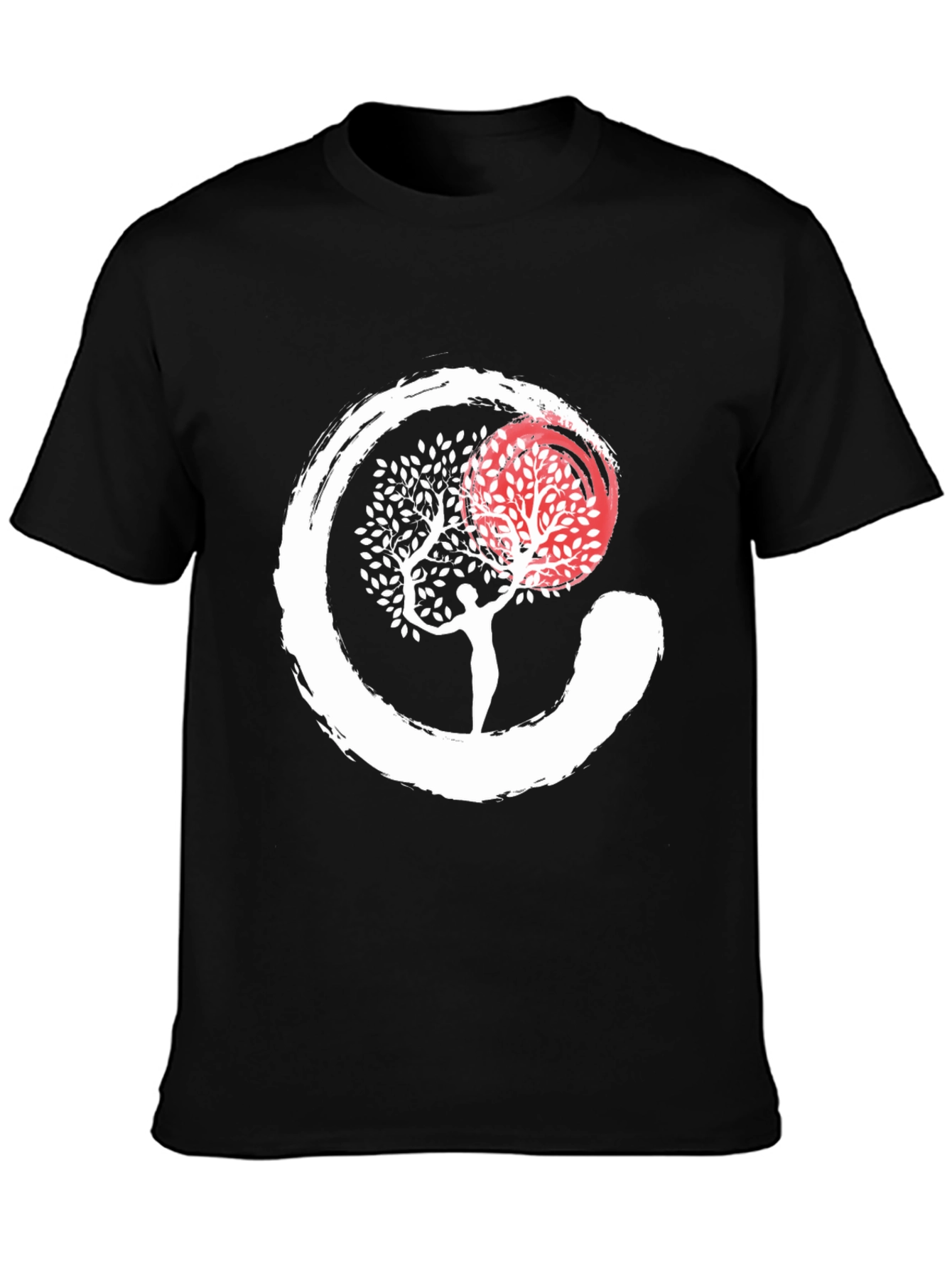 Zen Circle Tree T-Shirt - Spiritual Graphic Tee