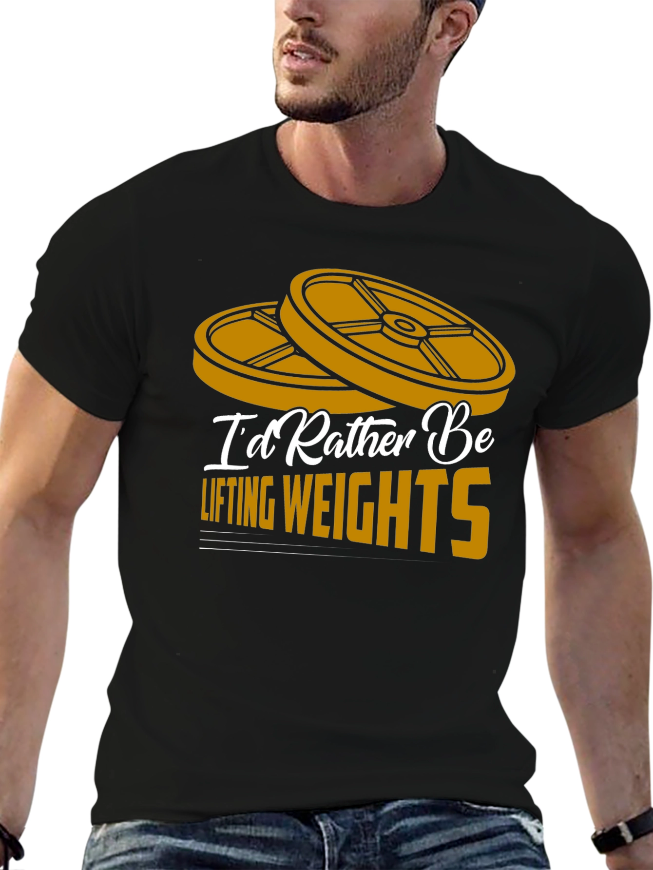Id Rather Be Lifting Weights T-Shirt