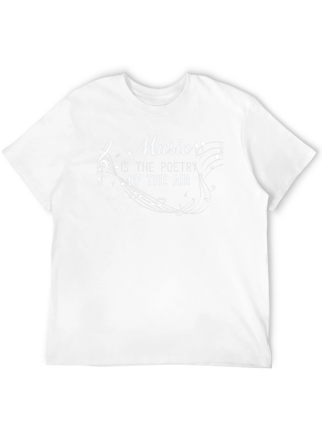 Music Is The Poetry Of Air Black T-Shirt