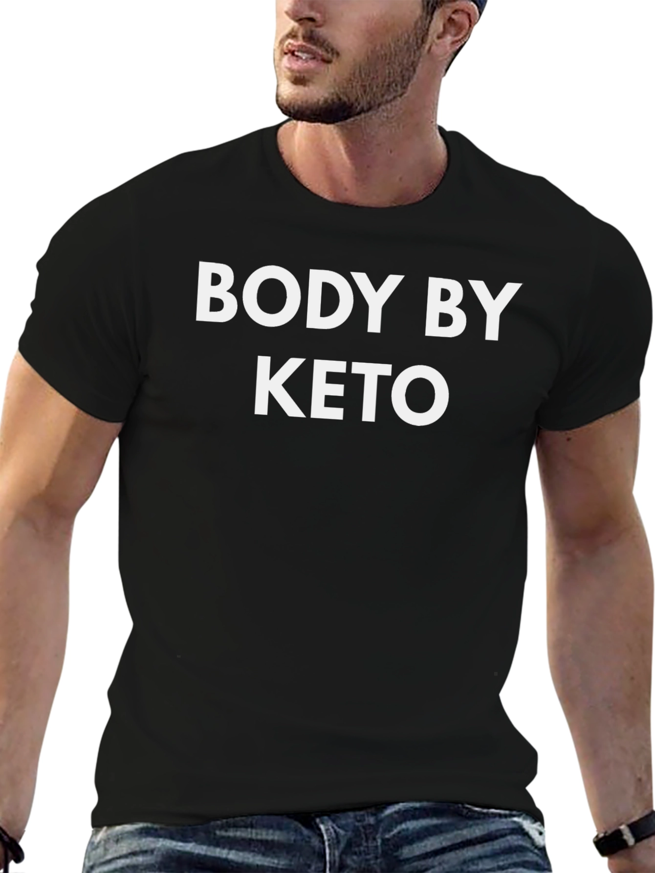 Body By Keto Black Graphic T-Shirt