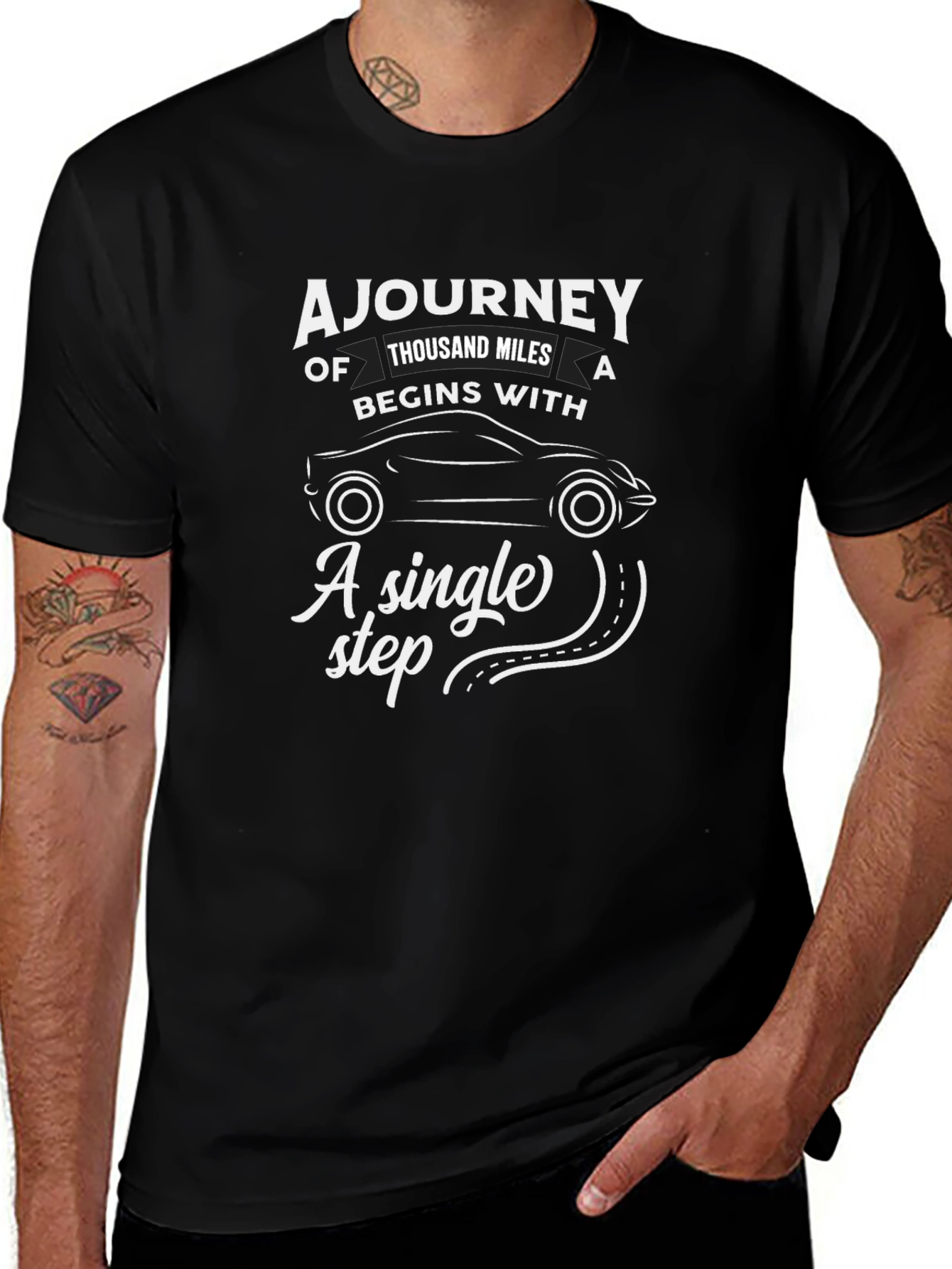 Inspirational A Journey Graphic T-Shirt