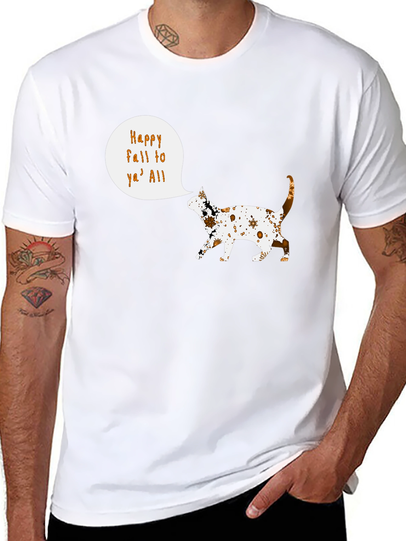 Happy Fall Yall Cat T-Shirt