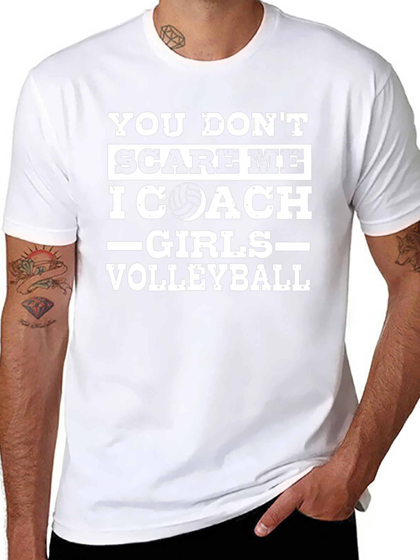 Volleyball Coach T-Shirt - Dont Scare Me