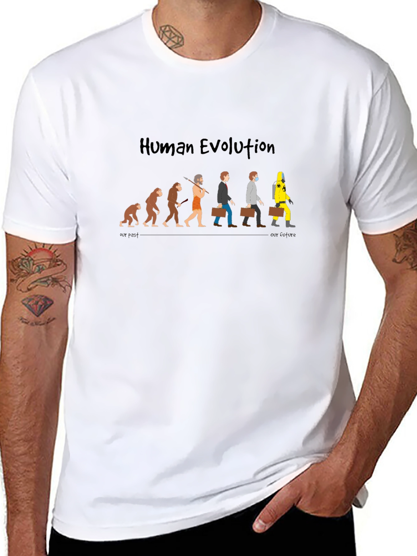 Human Evolution Graphic T-Shirt