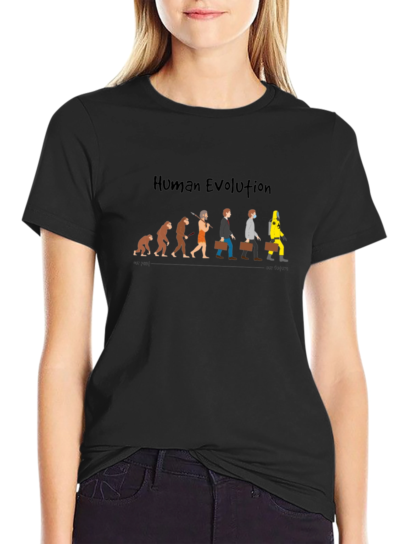 Human Evolution Graphic T-Shirt