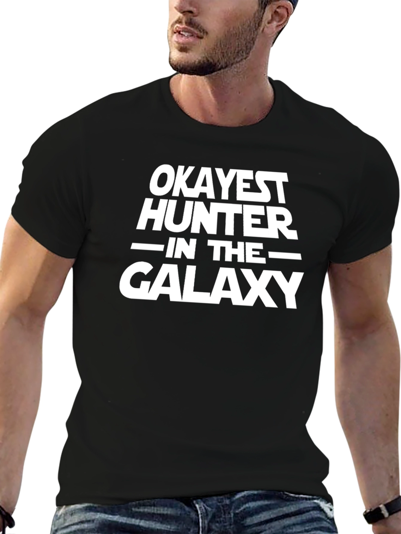 Okayest Hunter Galaxy Graphic Tee