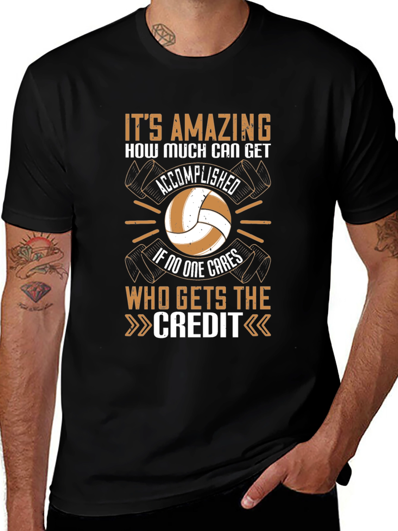 Amazing Accomplishments T-Shirt Volleyball Design