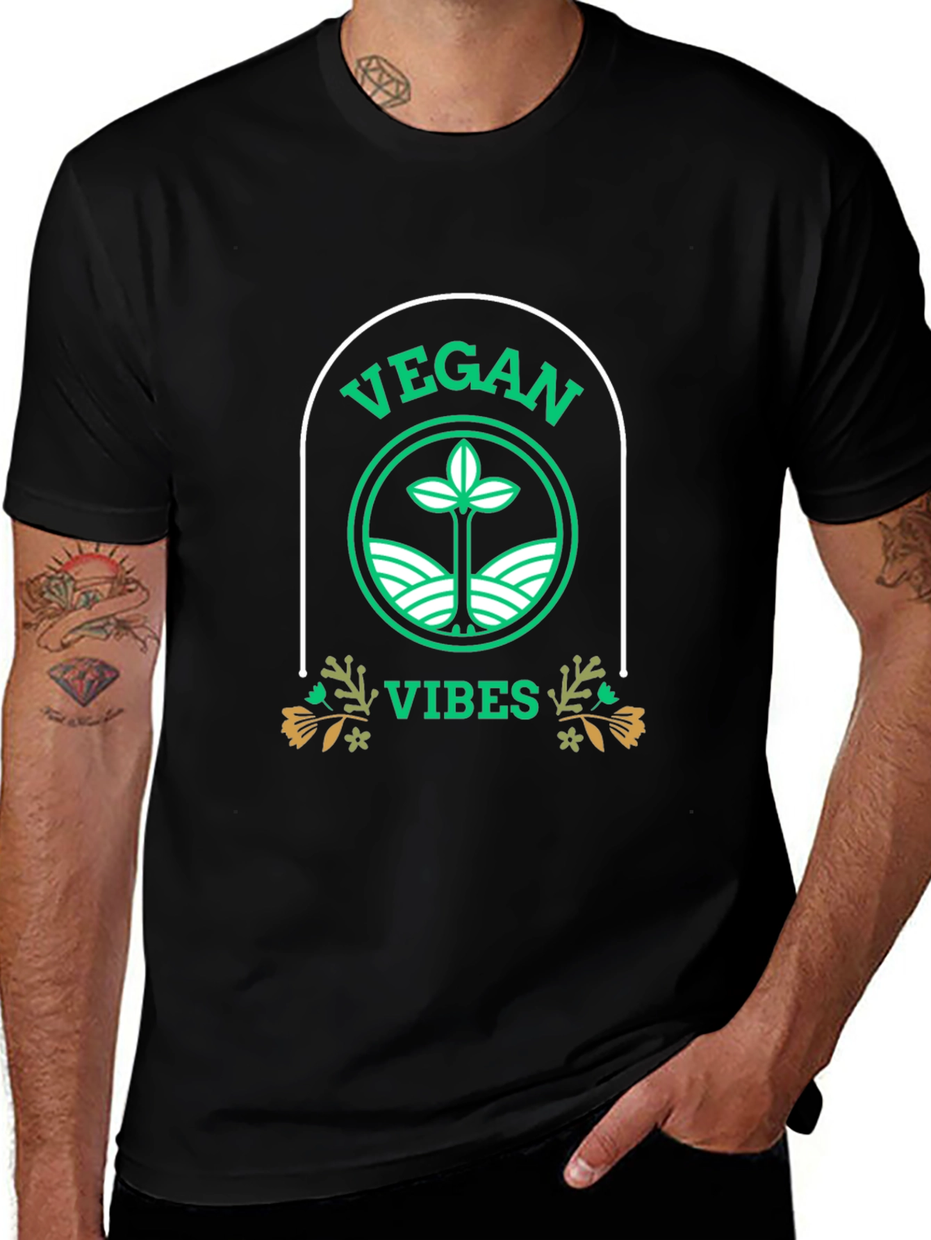 Vegan Vibes T-Shirt - Eco-Friendly Lifestyle