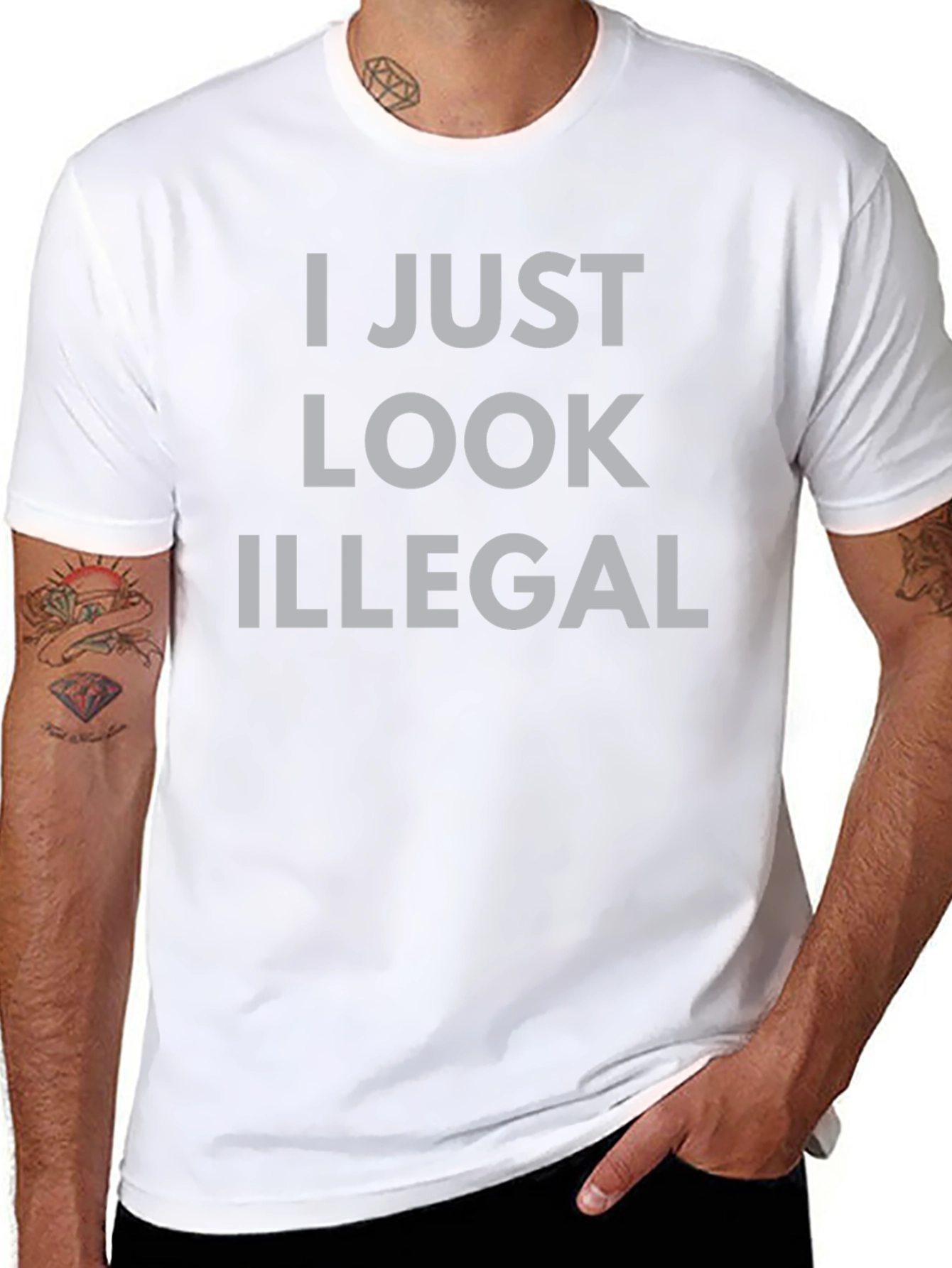 I Just Look Illegal Graphic T-Shirt