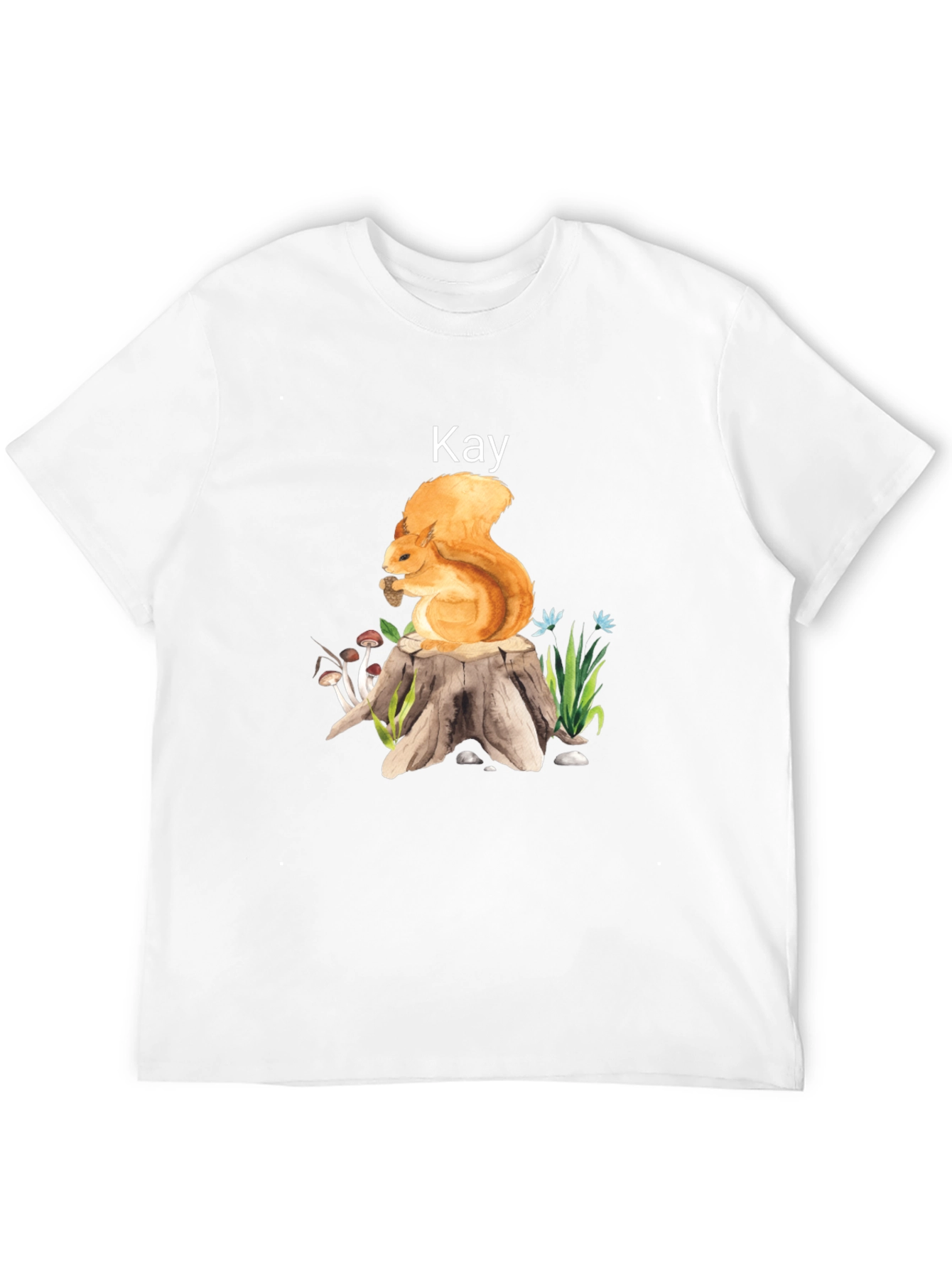 Squirrel on Stump T-Shirt - Kay