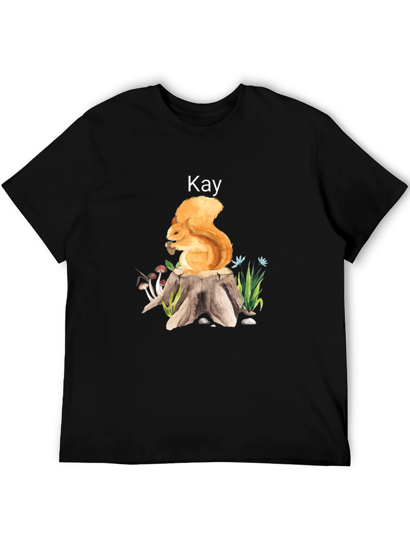 Squirrel on Stump T-Shirt - Kay
