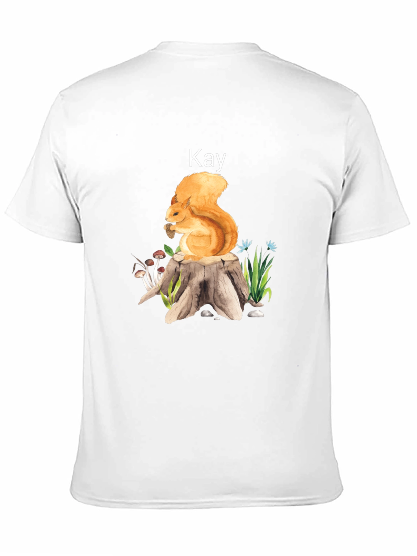 Squirrel on Stump T-Shirt - Kay