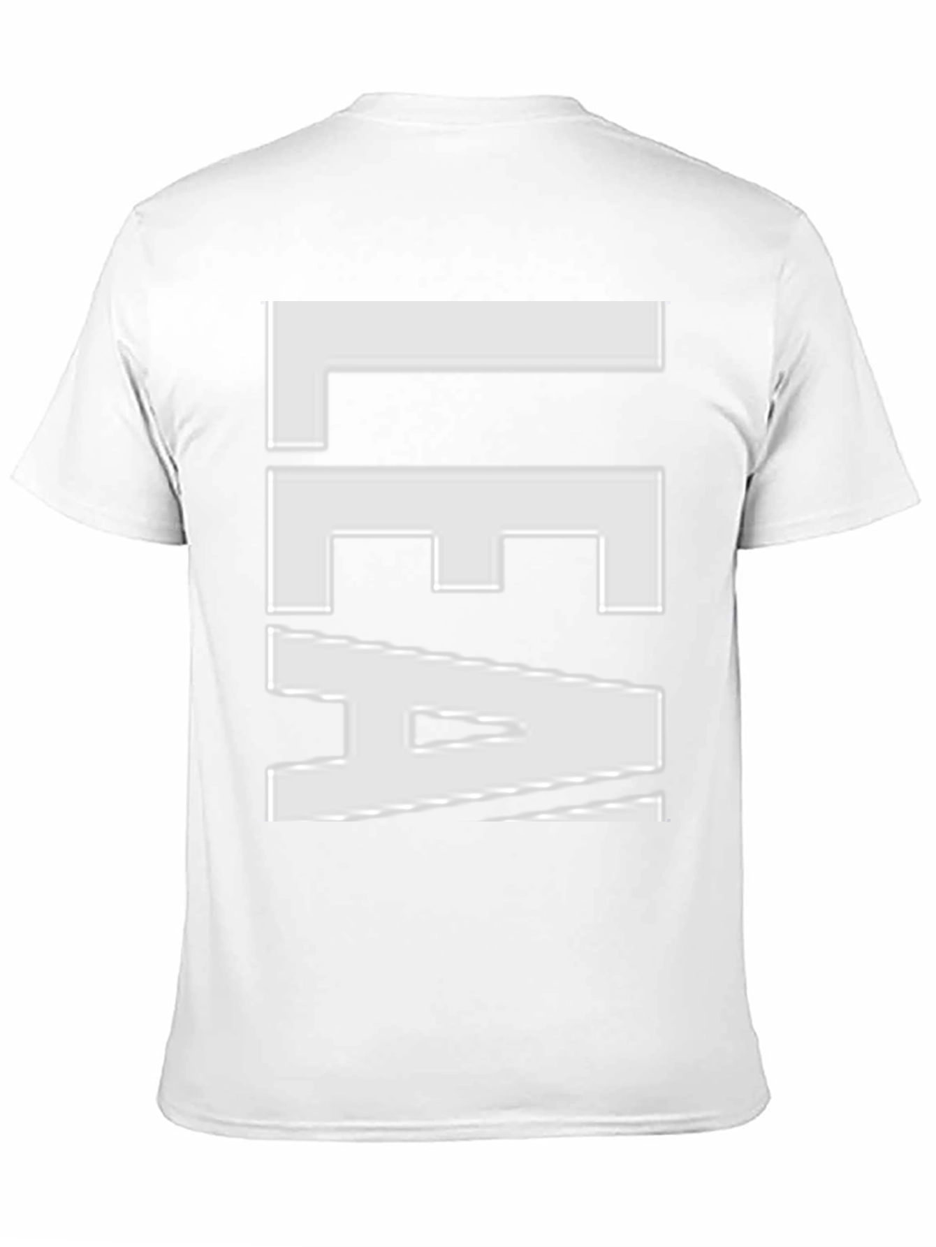 Bold Graphic Tee - LEA White Text on Black