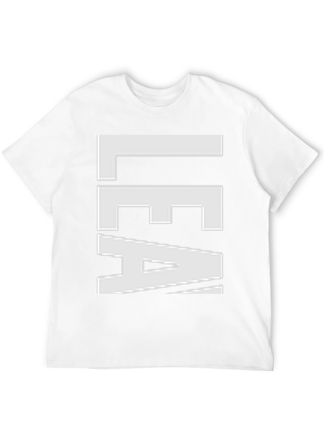 Bold Graphic Tee - LEA White Text on Black