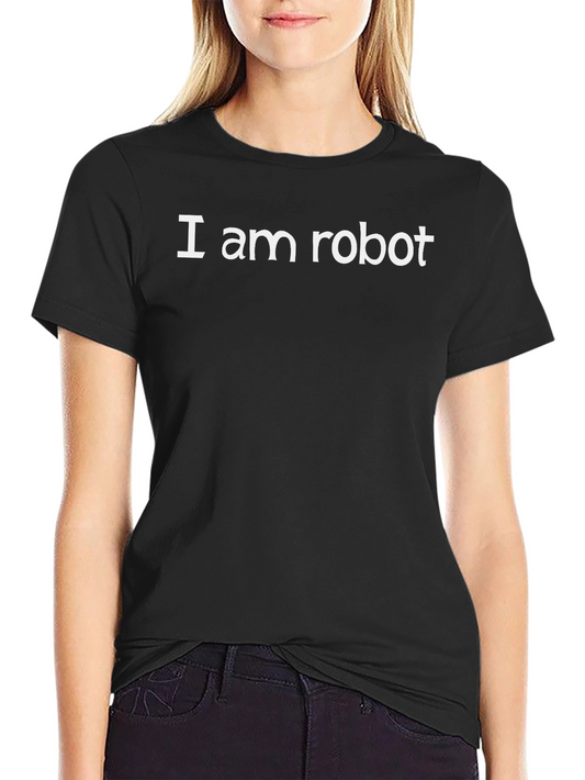 I am Robot Graphic Tee - Black Casual Wear