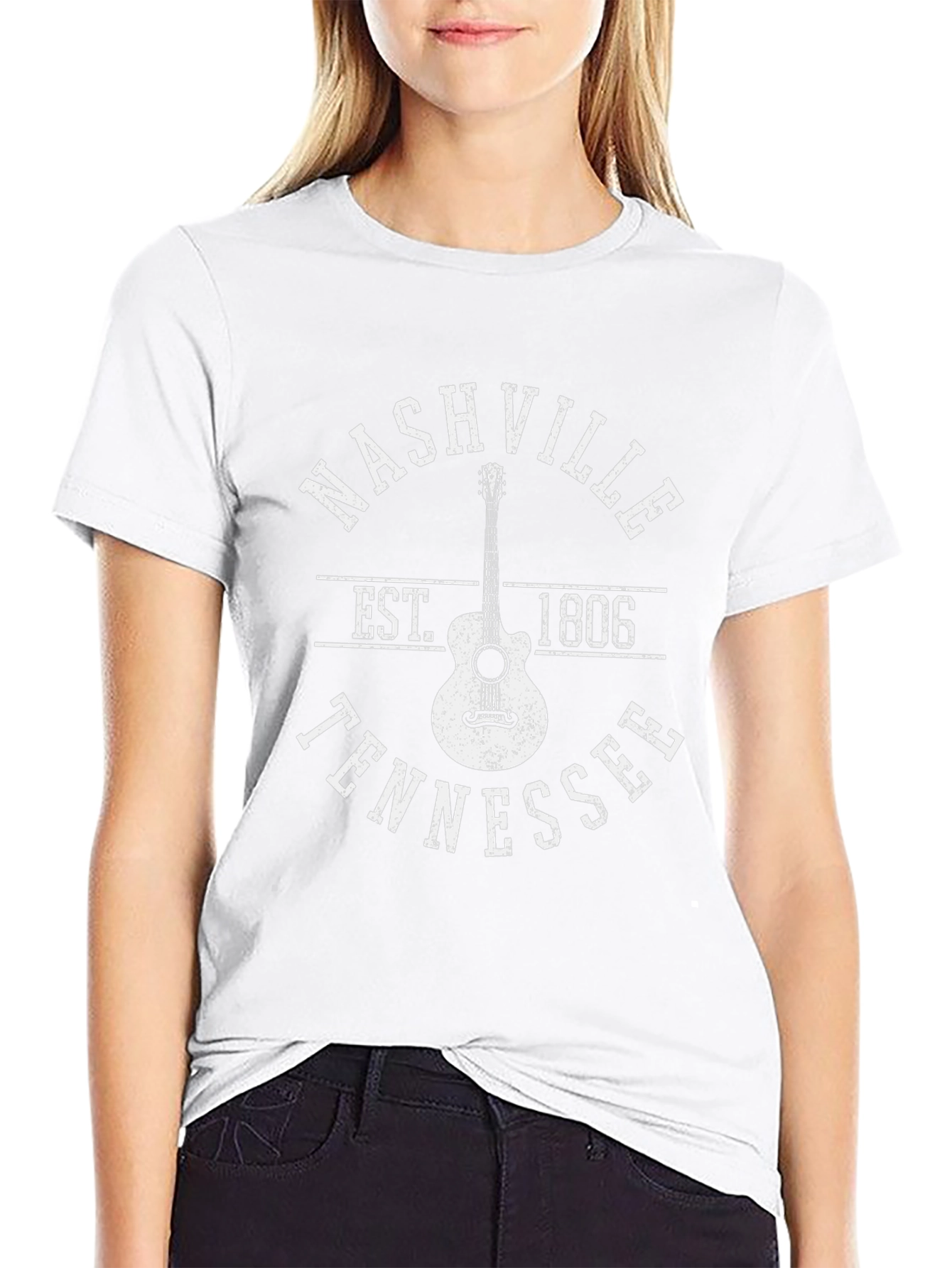 Nashville Tennessee Guitar Graphic T-Shirt