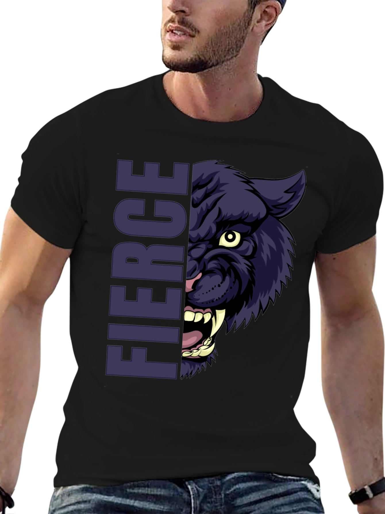 Fierce Panther Graphic T-Shirt