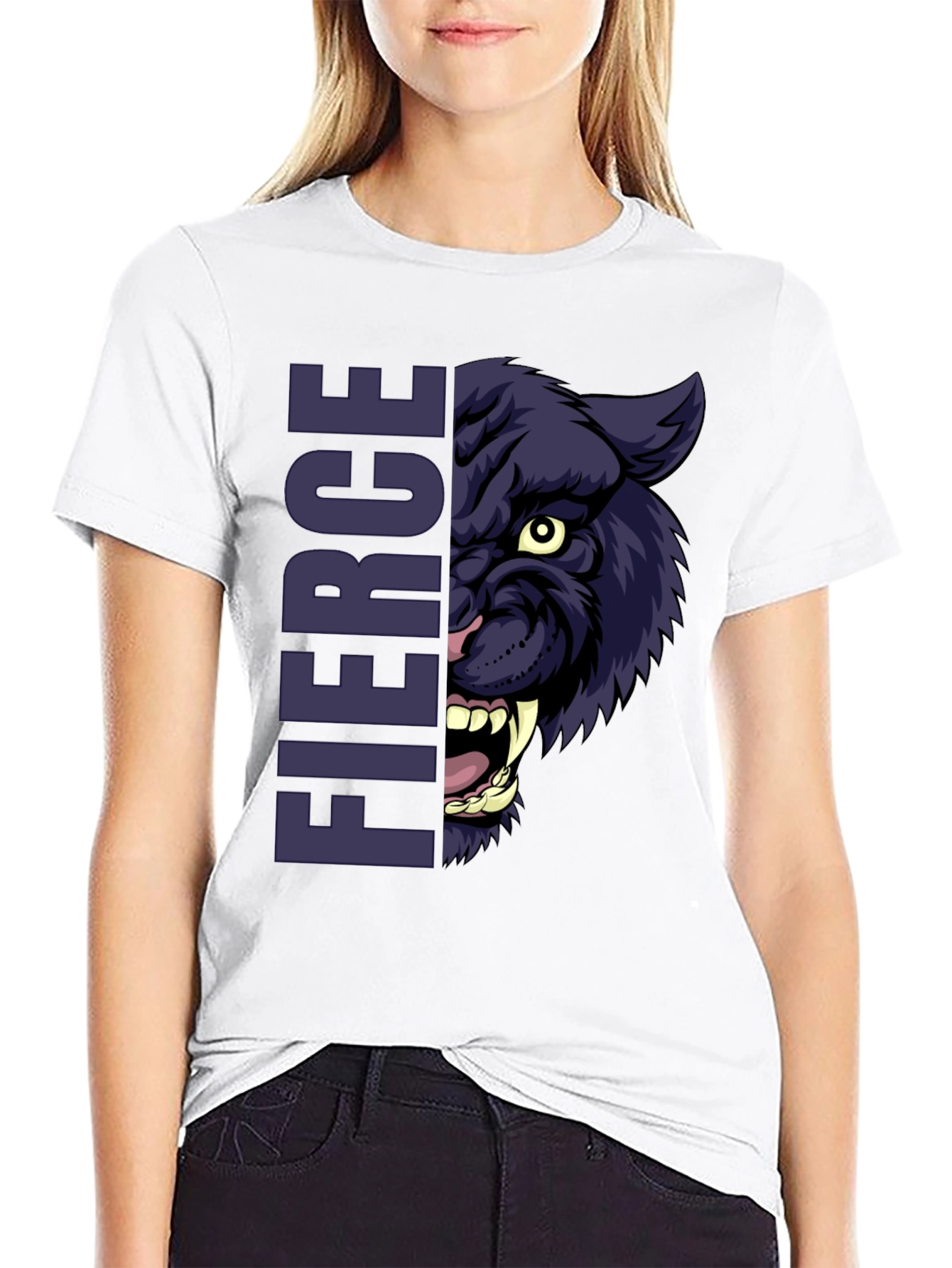 Fierce Panther Graphic T-Shirt