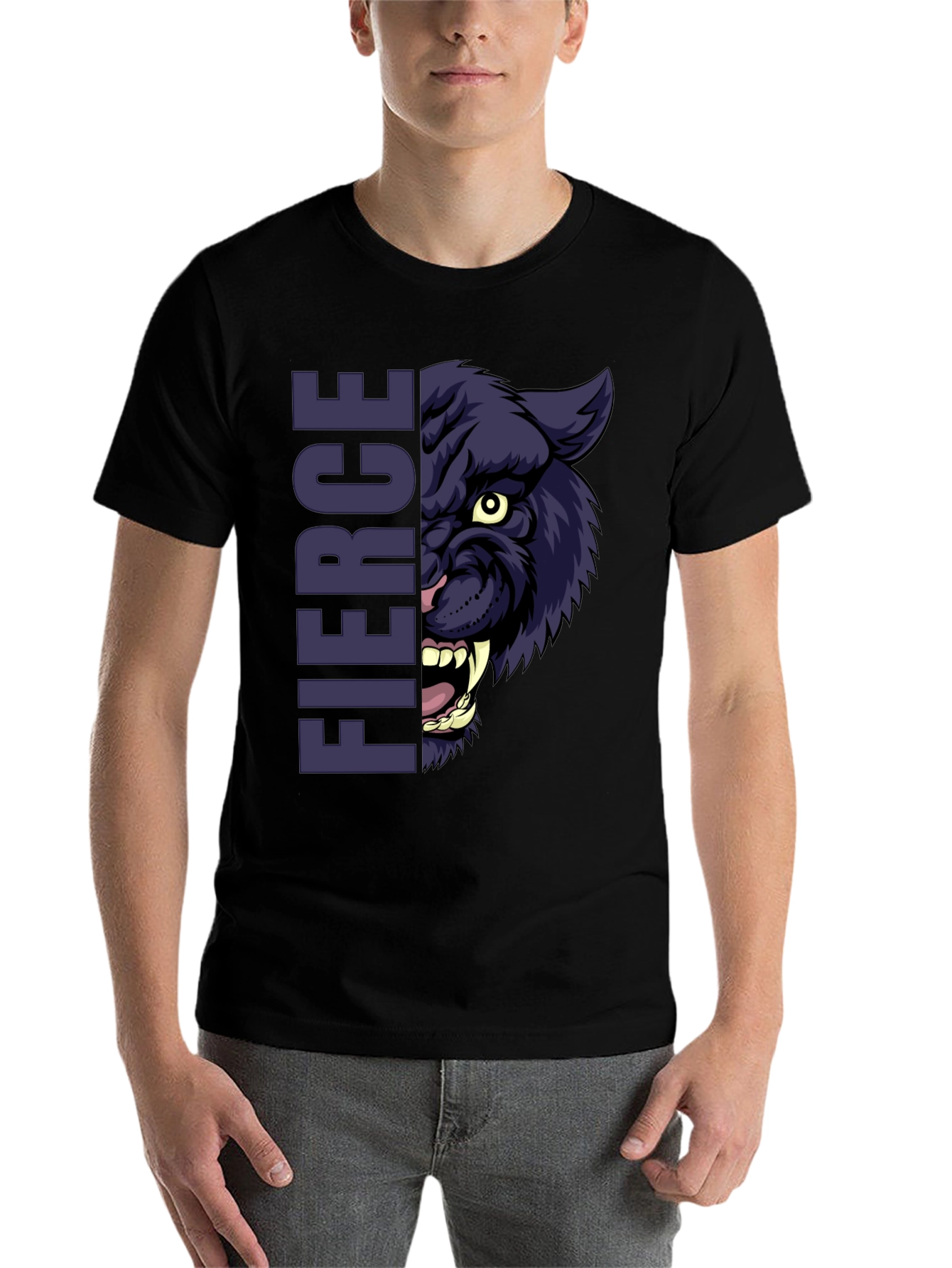 Fierce Panther Graphic T-Shirt