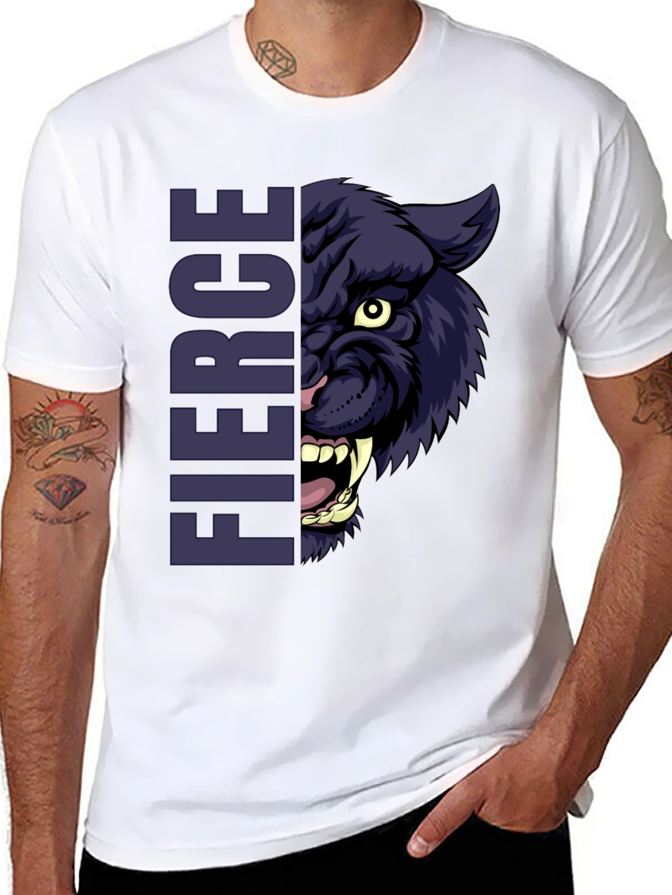 Fierce Panther Graphic T-Shirt