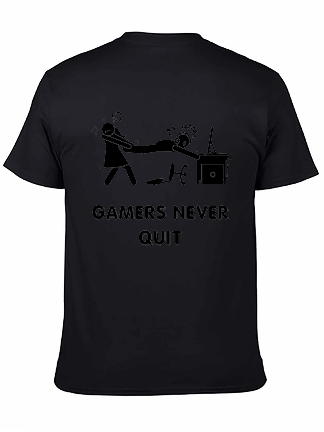 Gamers Never Quit T-Shirt - Funny Gaming Tee