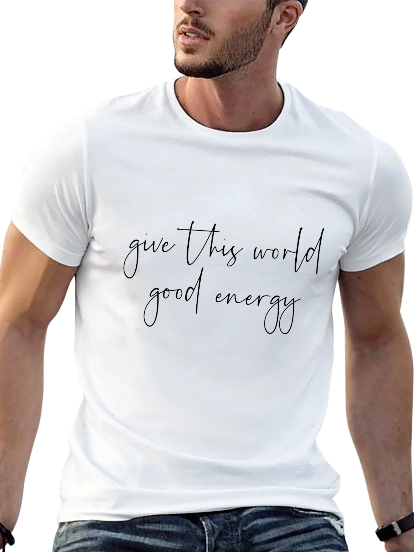 Good Energy Black Graphic Tee