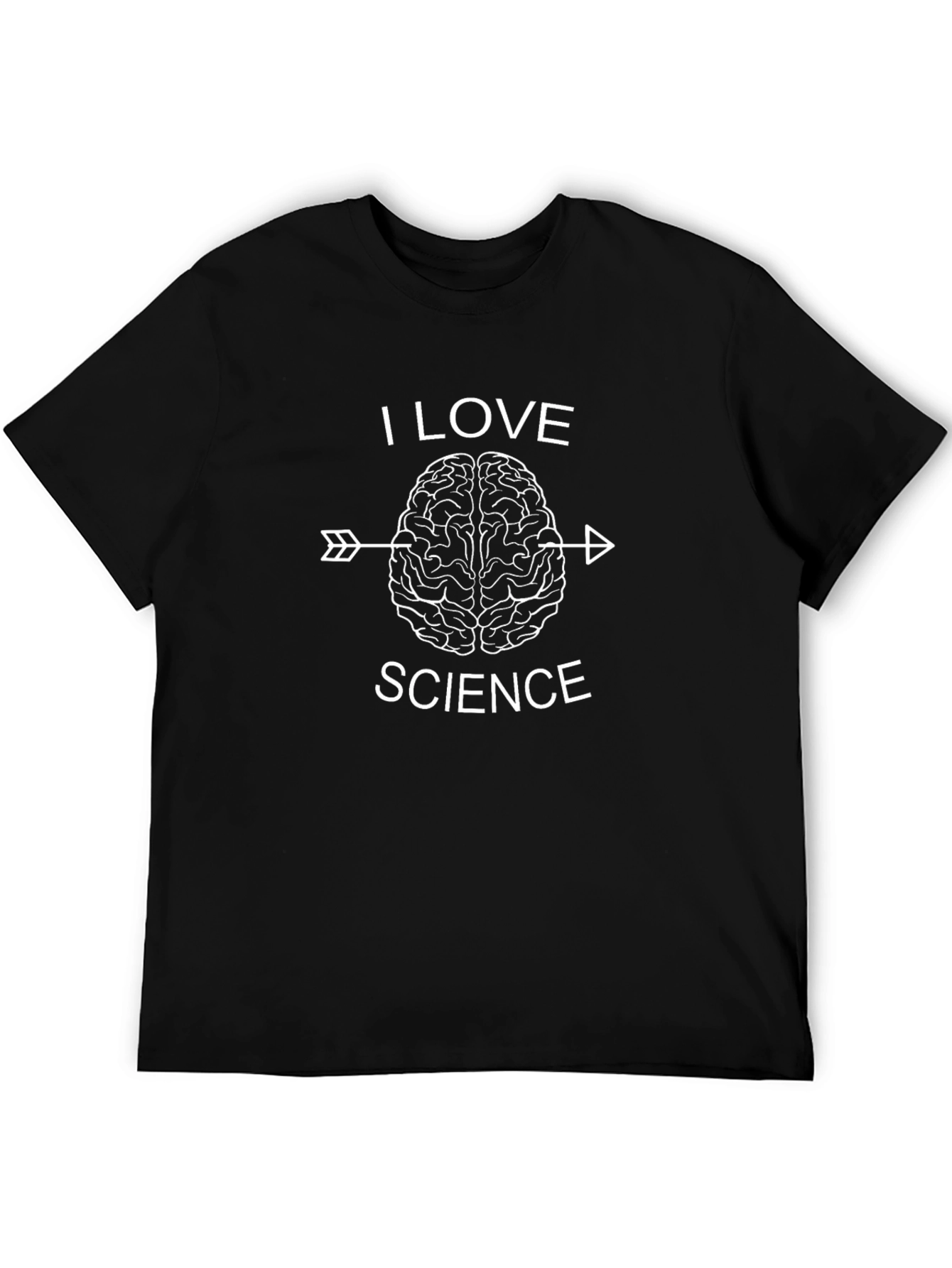 I Love Science Brain Arrow Graphic Tee