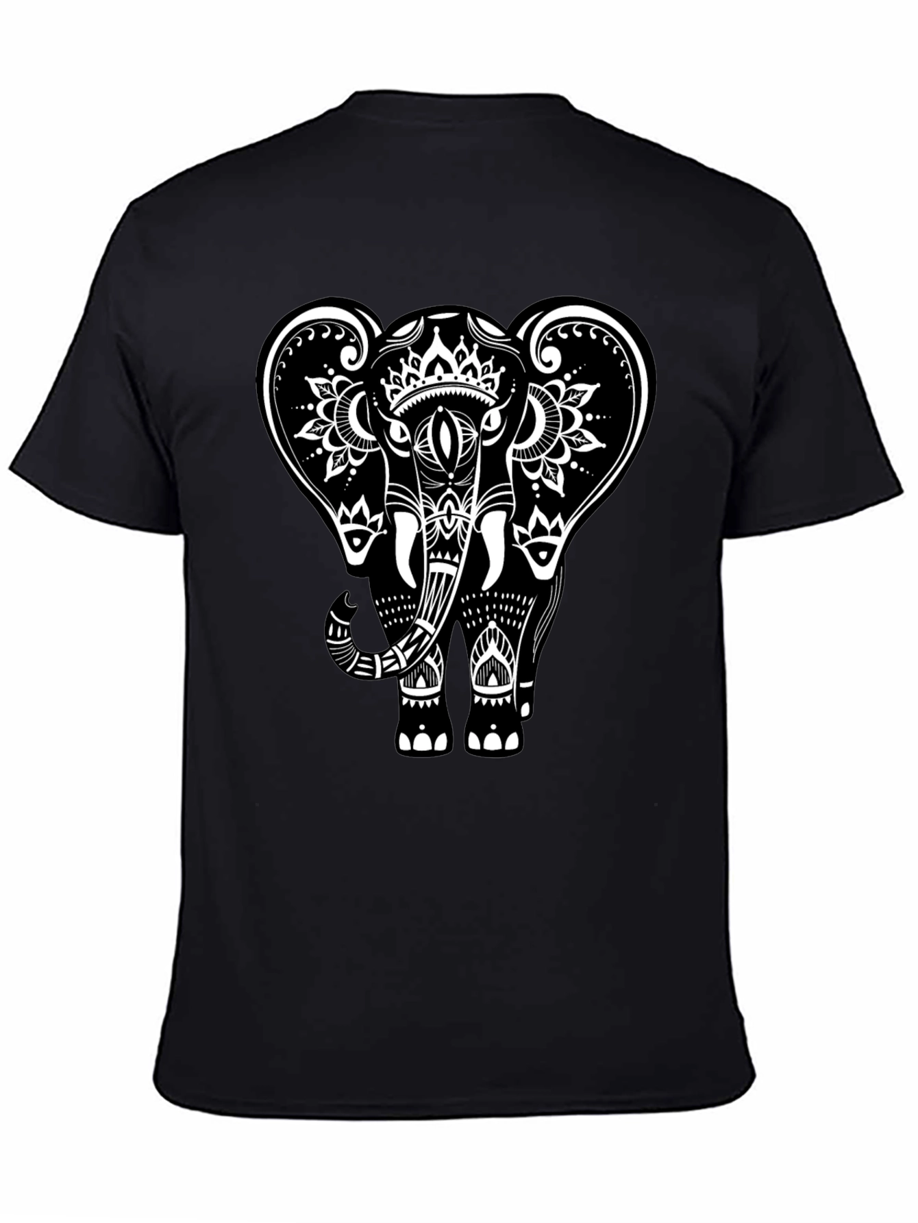 Black Elephant Graphic Tee - Stylish Mens Casual Wear