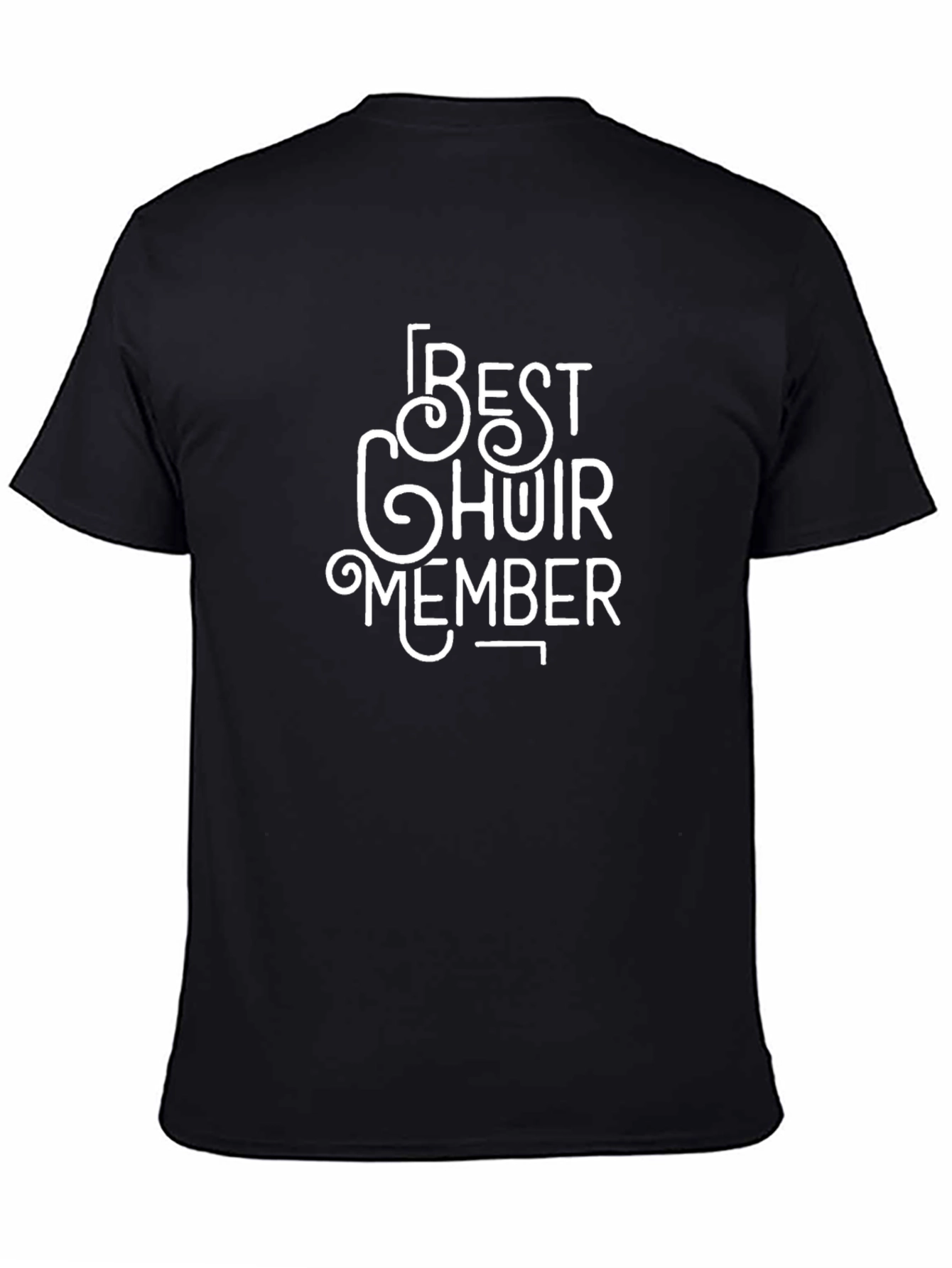 Best Choir Member Black Cotton T-Shirt