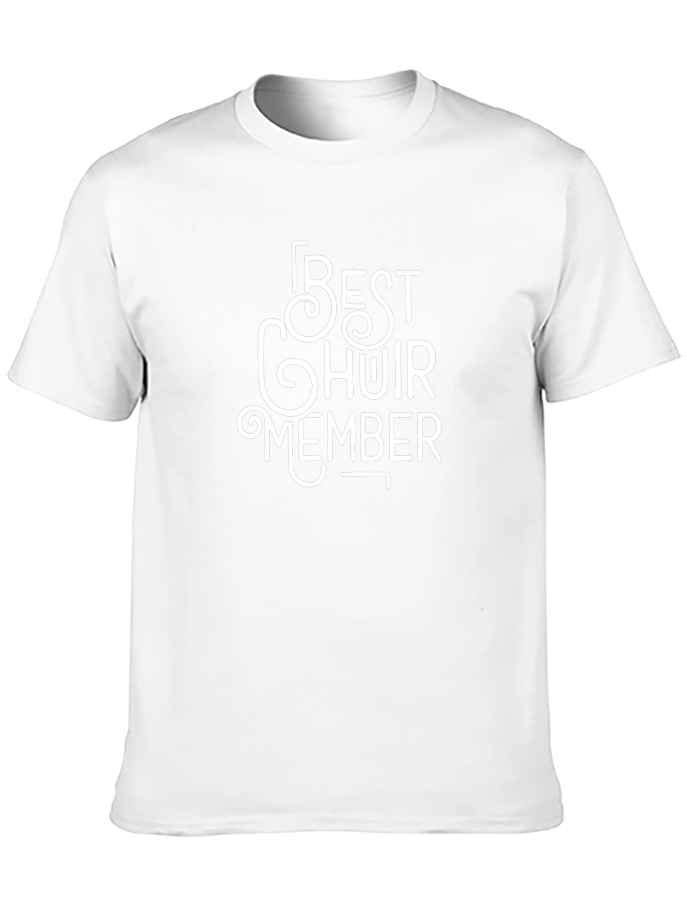 Best Choir Member Black Cotton T-Shirt