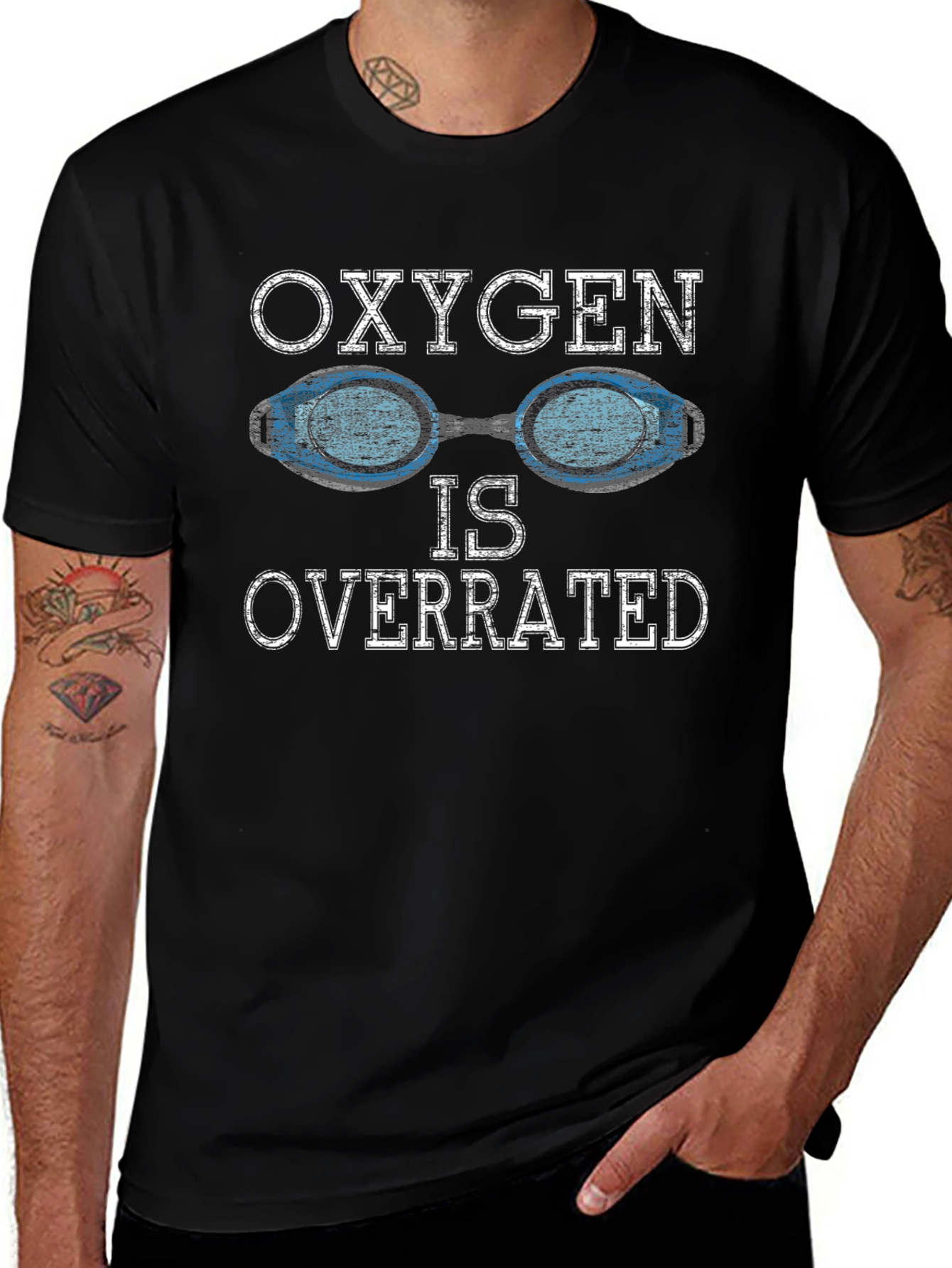 Oxygen Is Overrated Swimmer T-Shirt