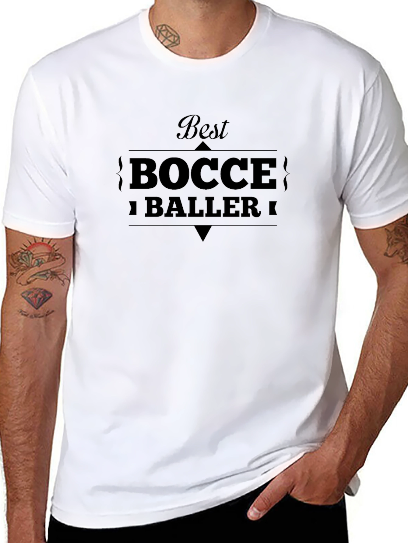 Best Bocce Baller Graphic T-Shirt - Classic Black Tee