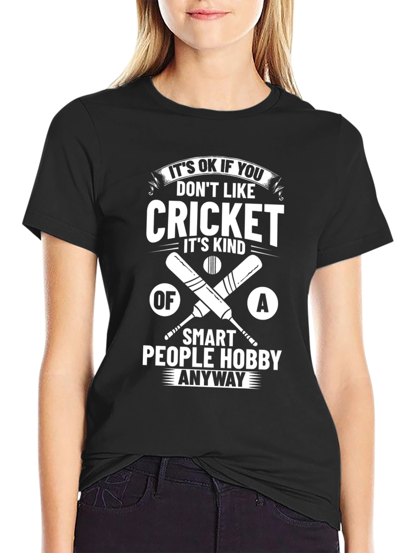 Funny Cricket Lover T-Shirt - Smart People Hobby Tee
