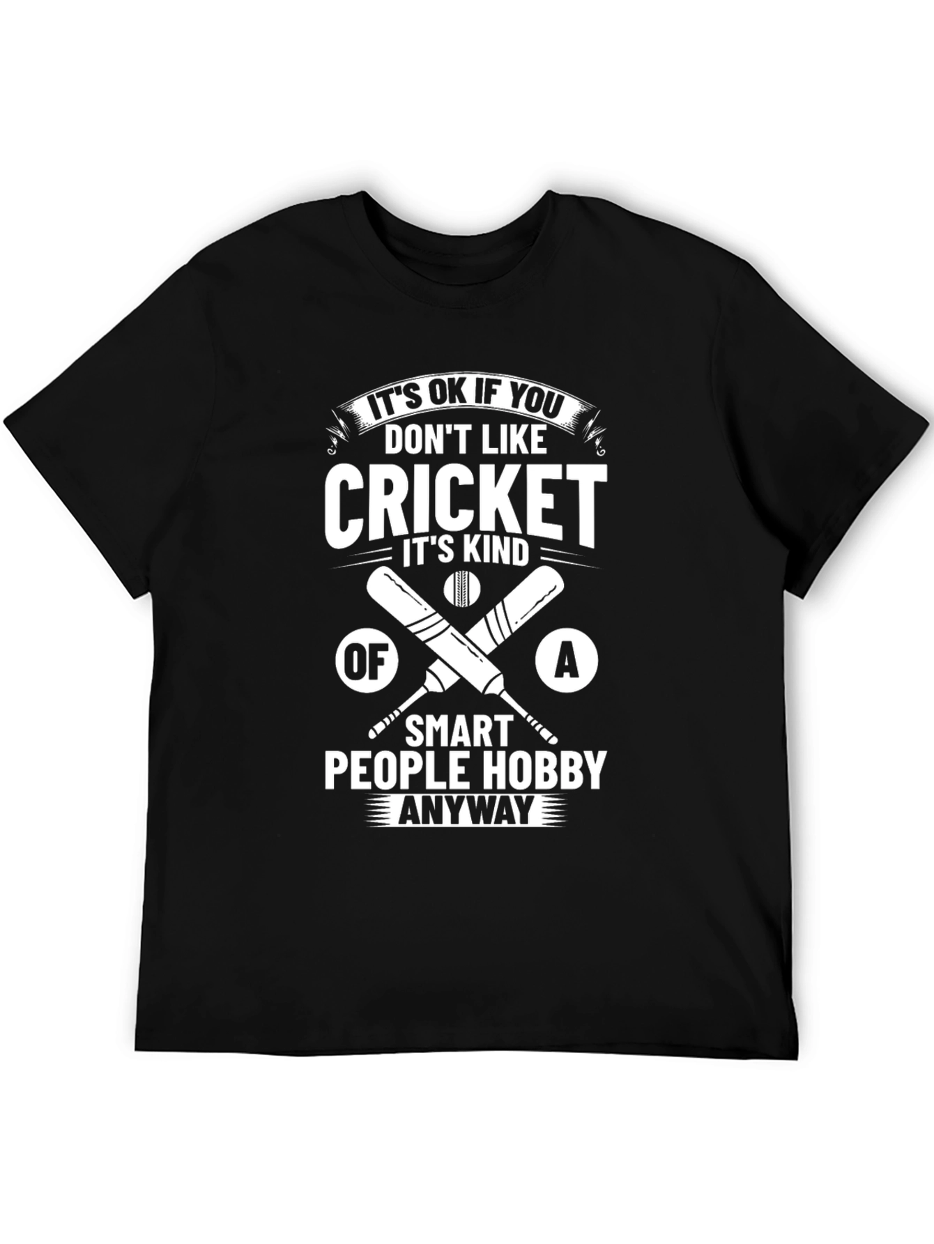 Funny Cricket Lover T-Shirt - Smart People Hobby Tee