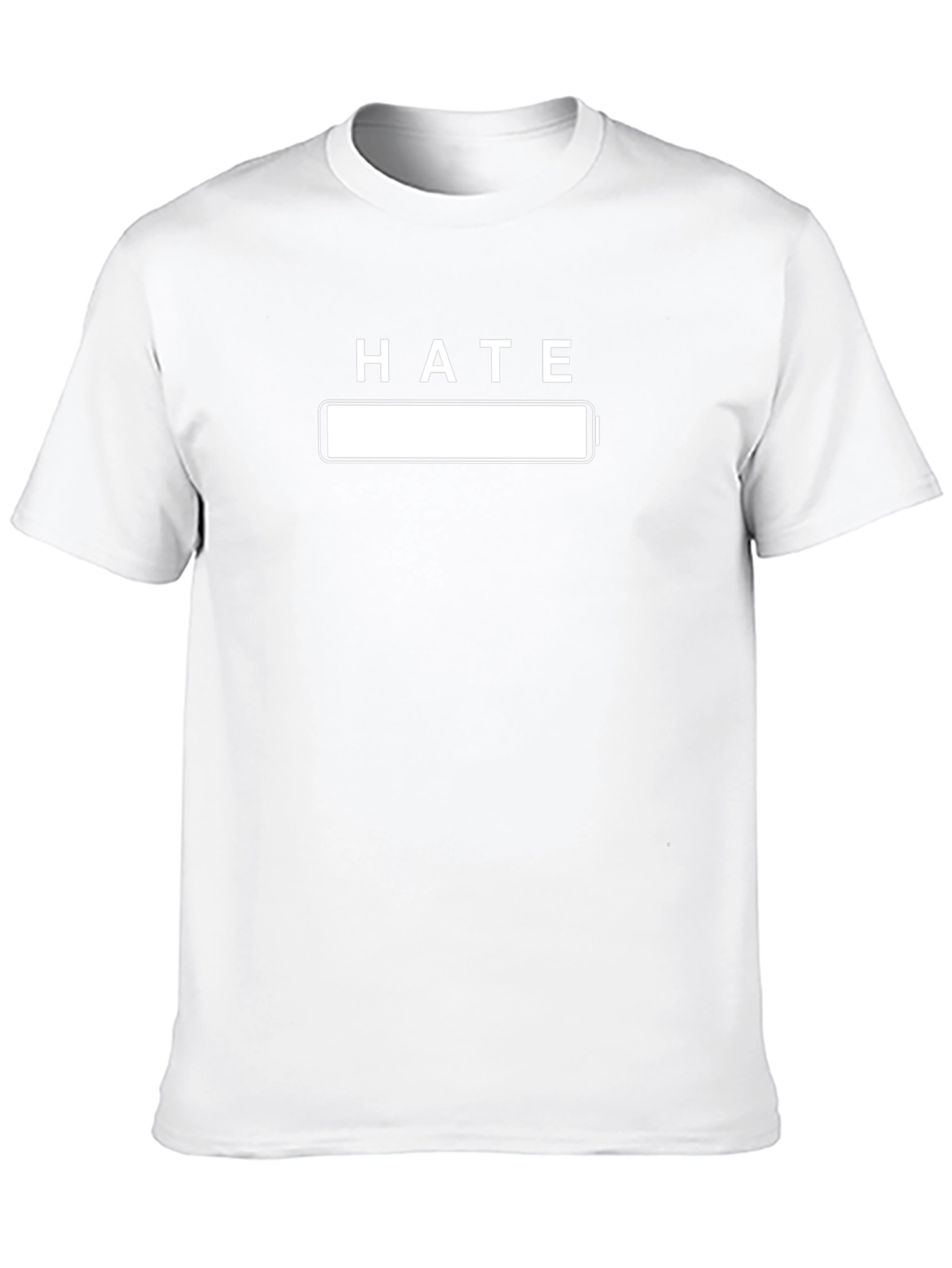 Hate Empty Battery Funny Graphic T-Shirt - Unisex