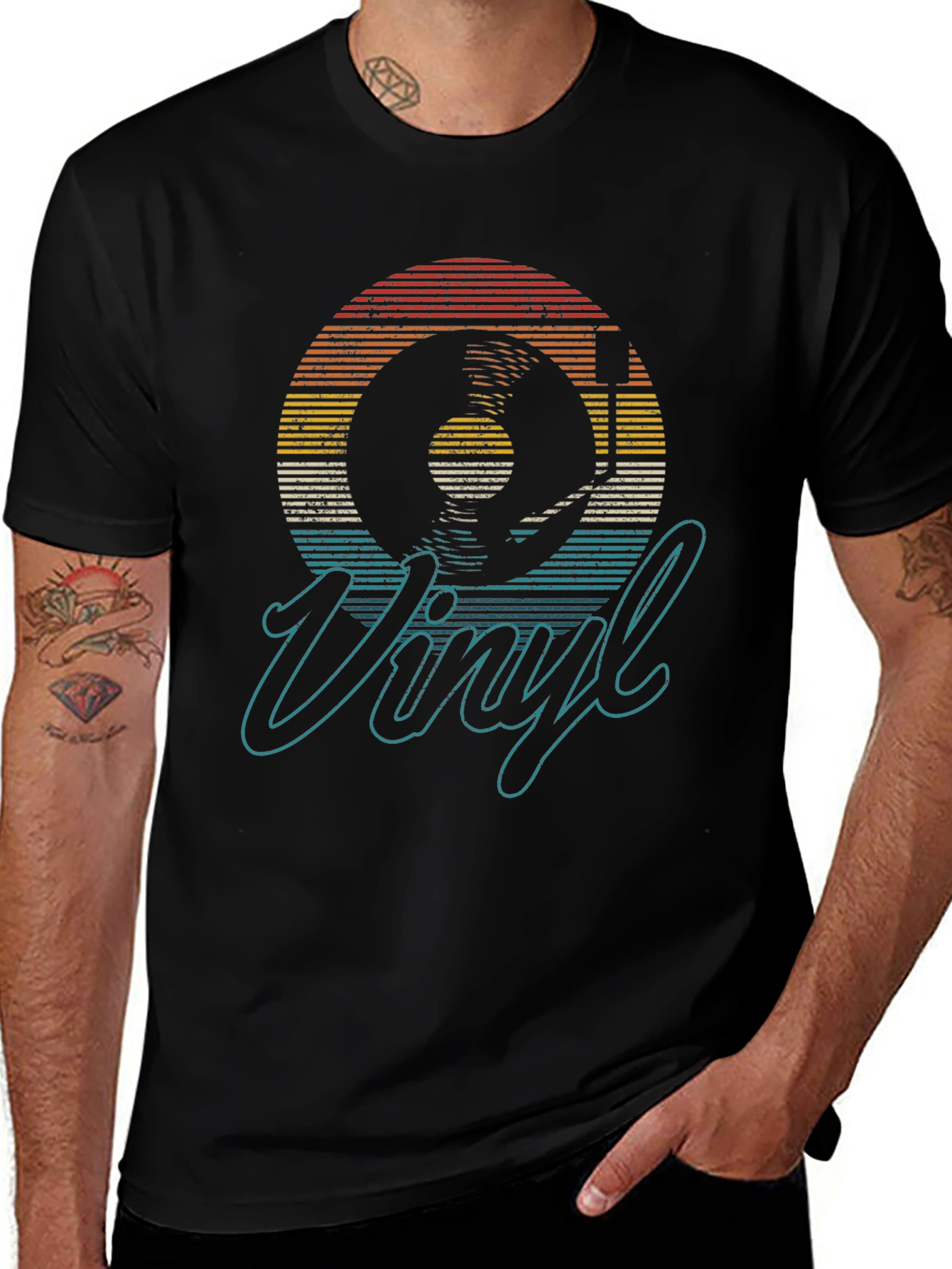 Retro Vinyl Record T-Shirt