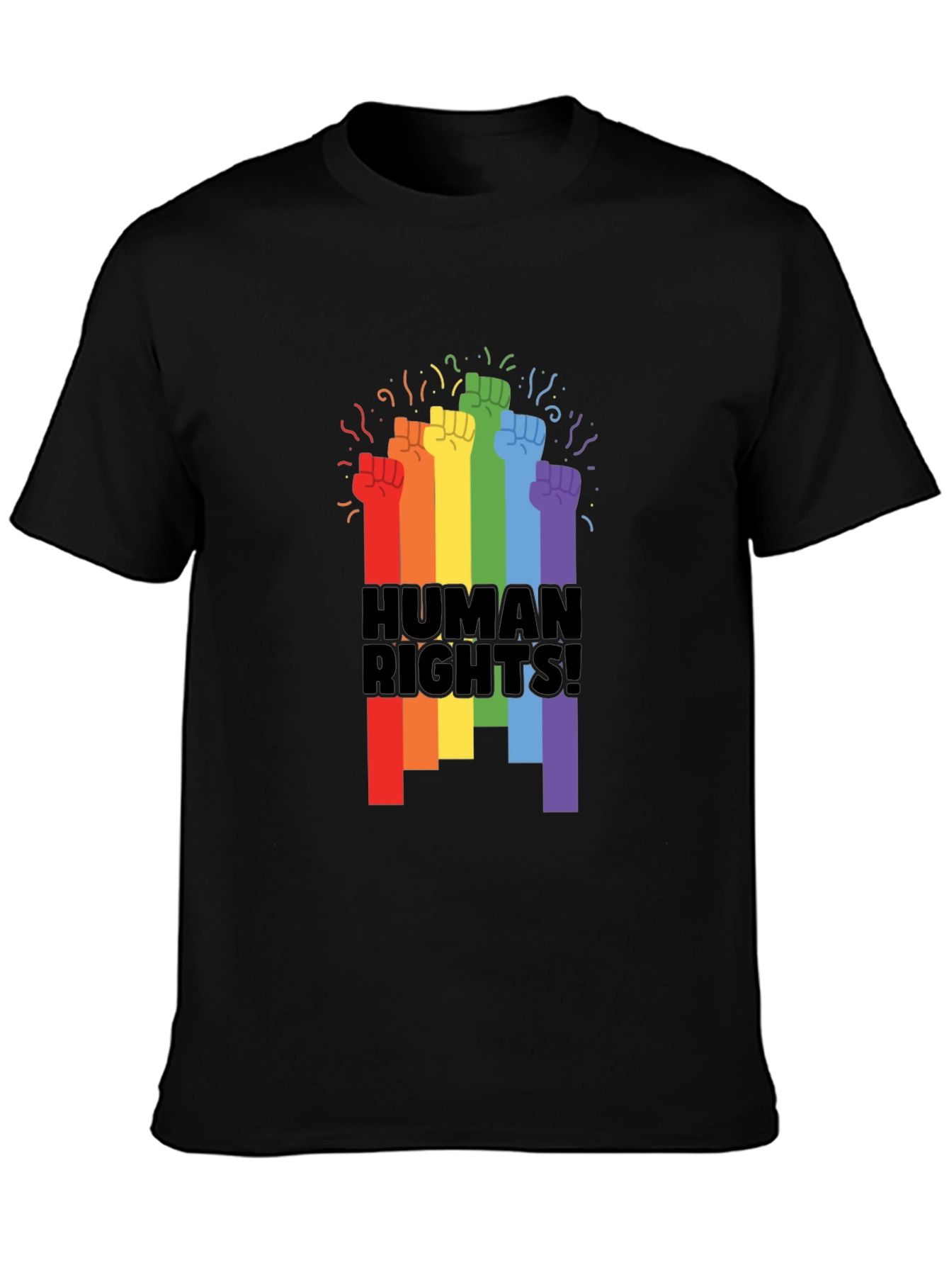 Human Rights Rainbow Fist T-Shirt