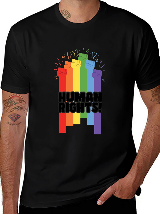 Human Rights Rainbow Fist T-Shirt