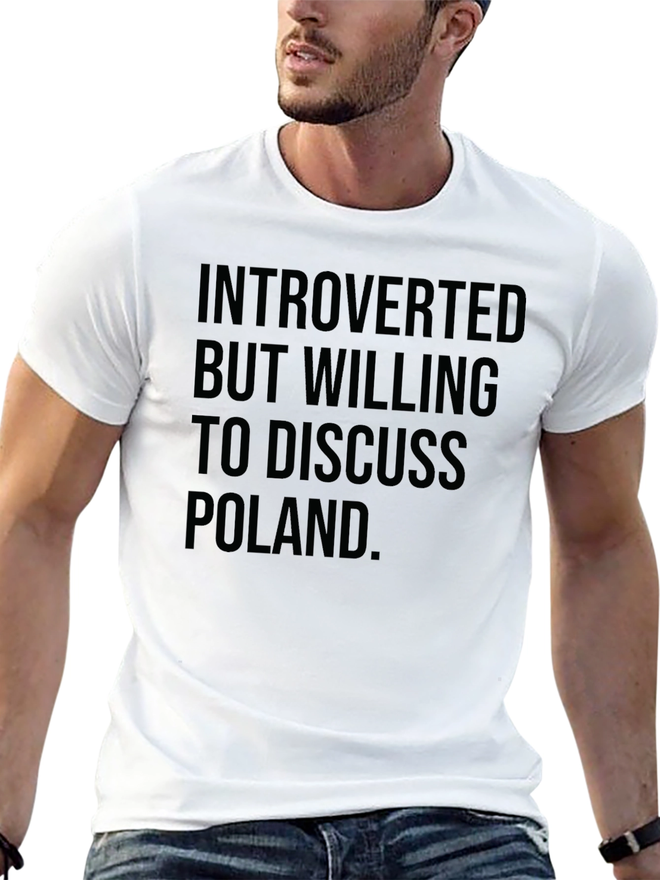Introverted Poland T-Shirt Funny Graphic Tee