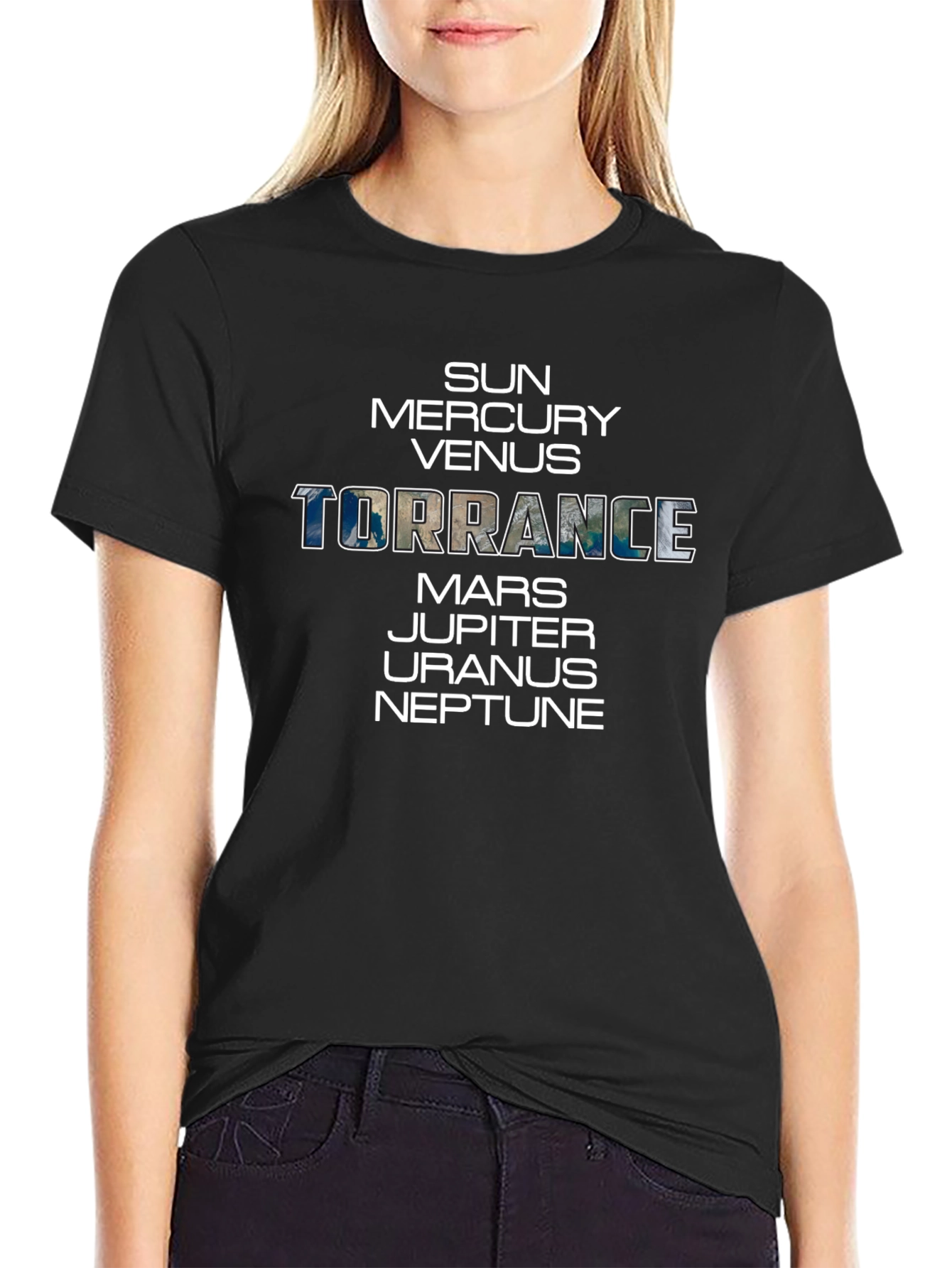 Planets Torrance Graphic T-Shirt