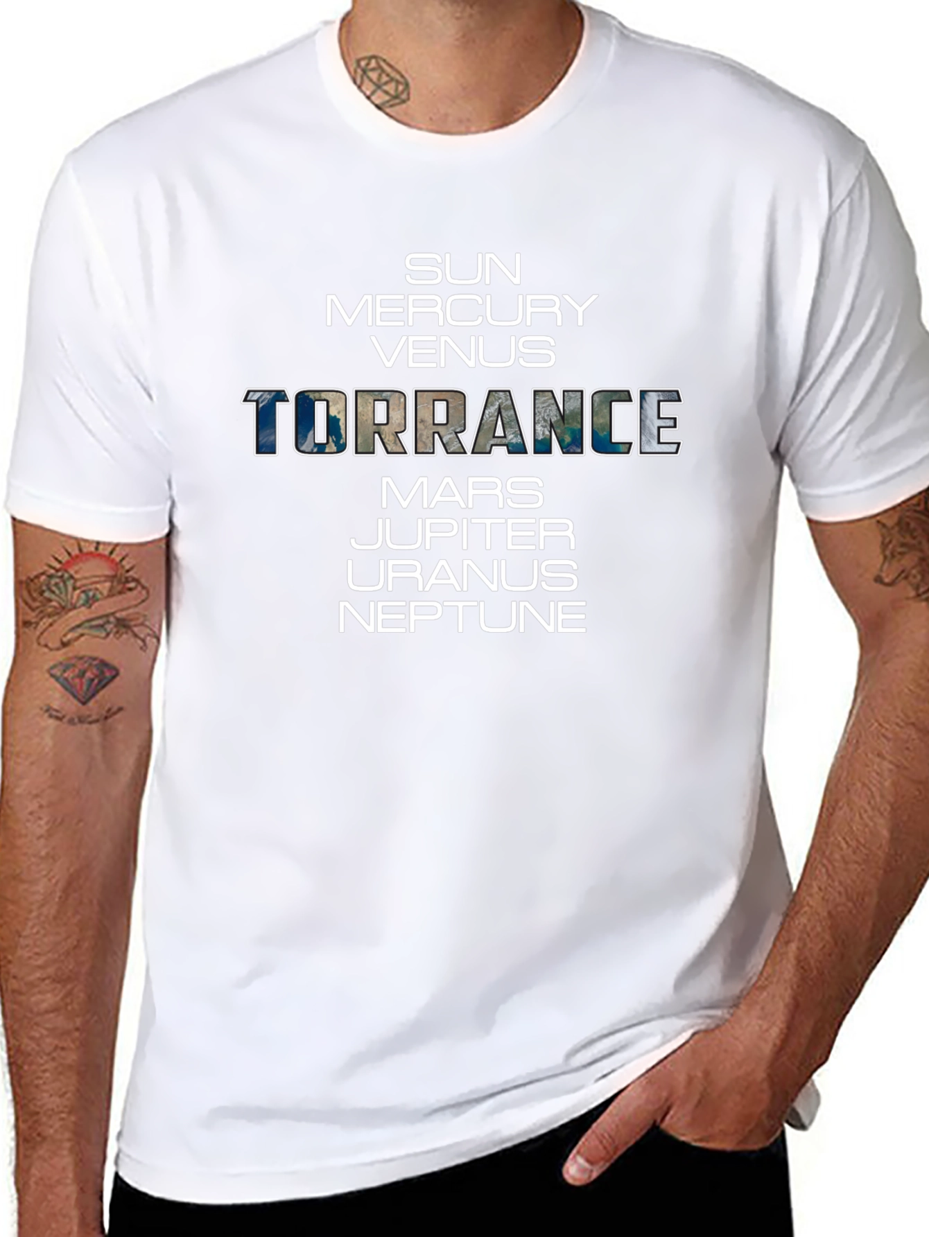 Planets Torrance Graphic T-Shirt
