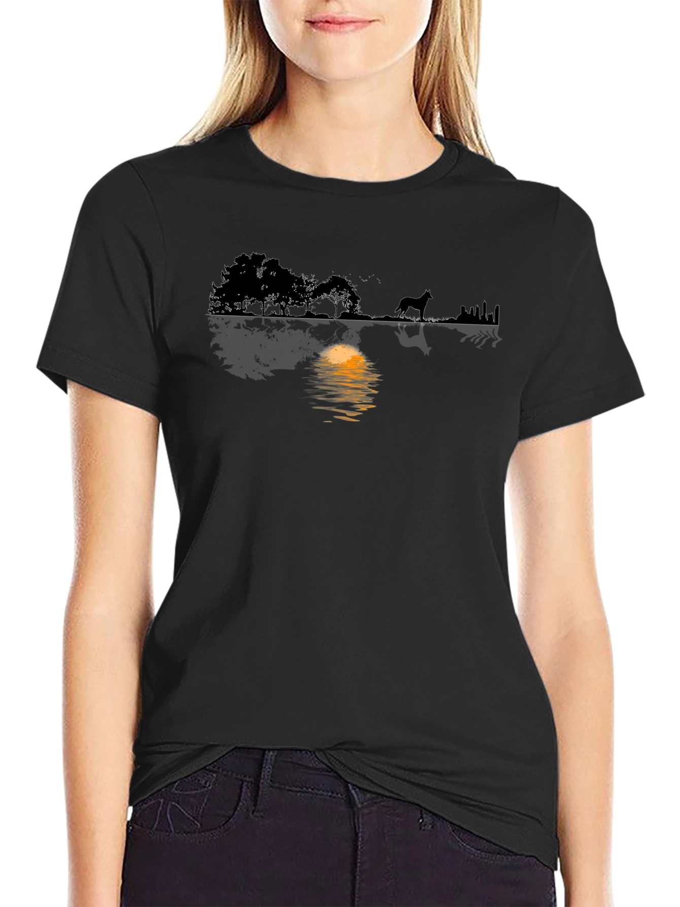 Nature Silhouette Graphic T-Shirt