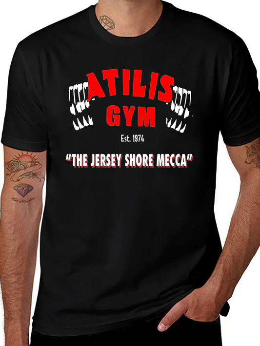 Atilis Gym Black T-Shirt - The Jersey Shore Mecca