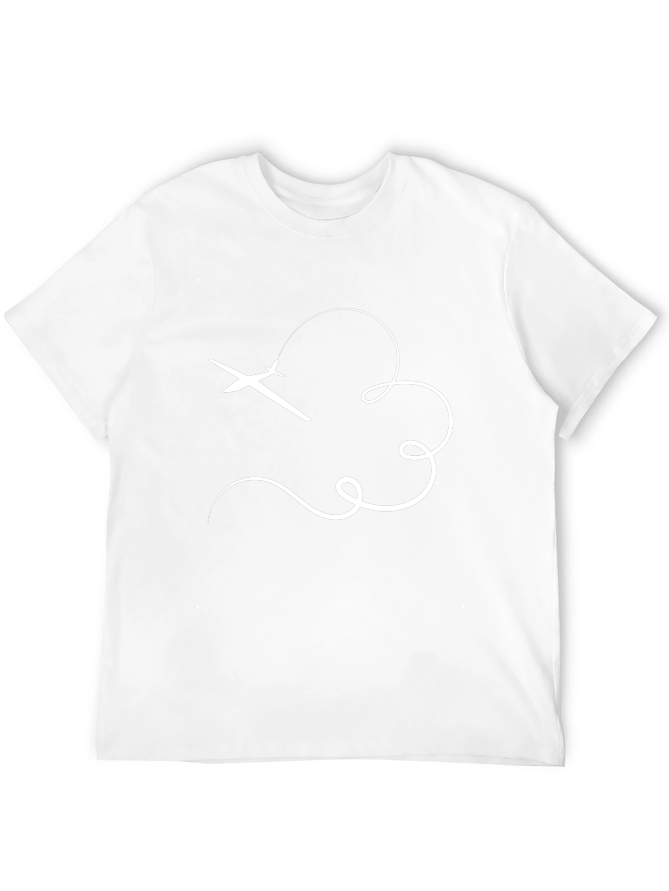 Airplane Trail Tee - Stylish Graphic T-Shirt