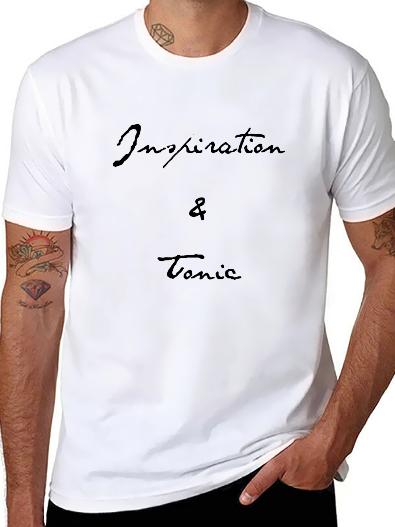 Inspiration & Tonic Black Graphic Tee
